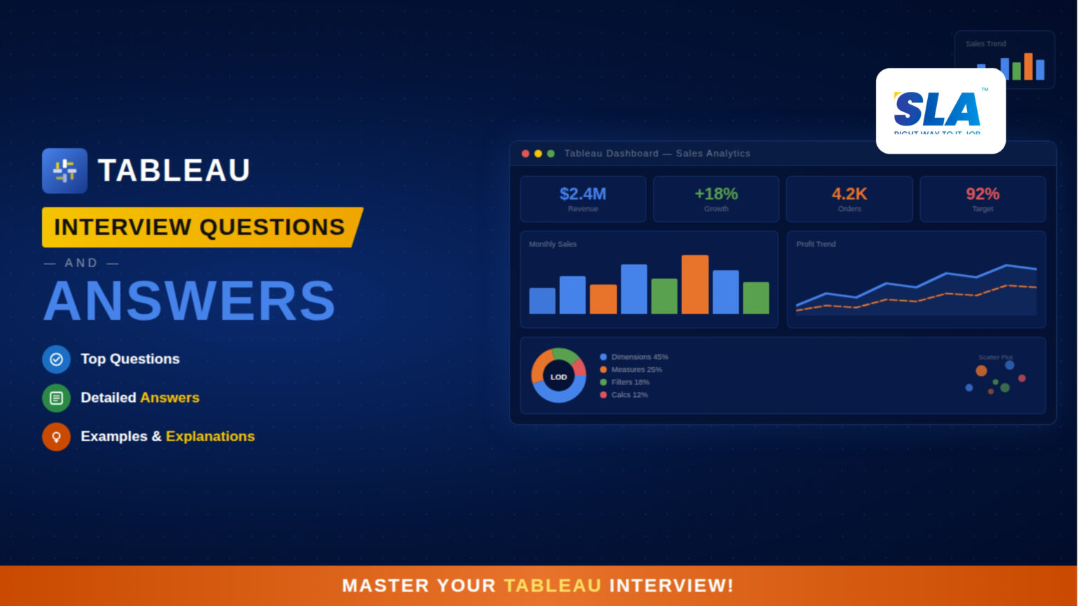 Most Asked Tableau Interview Questions 2025 (Download PDF Now)