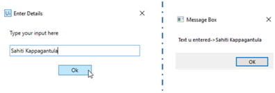 Input In The Dialogue Box
