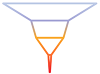 Funnel Chart In Different Colors