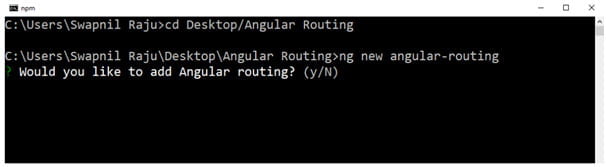 Ng New Angular Routing