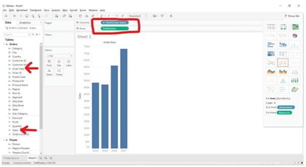Sales Dimension From The Data Panel