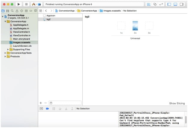 Images Xcassets Folder